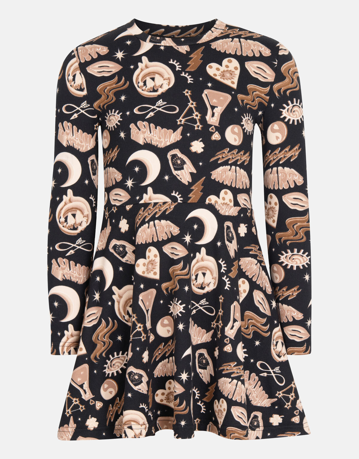 Printed Jurk Bruin SHOEBY GIRLS