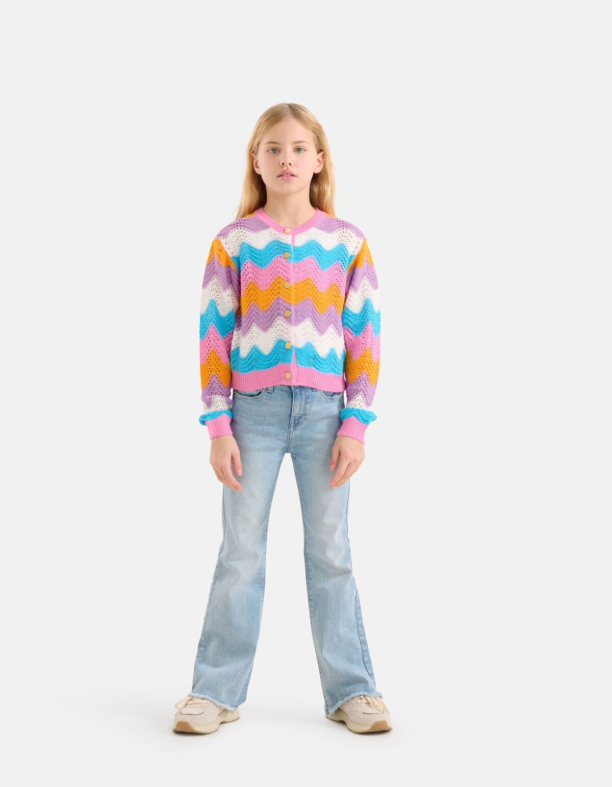 Ajour Vest Roze SHOEBY GIRLS