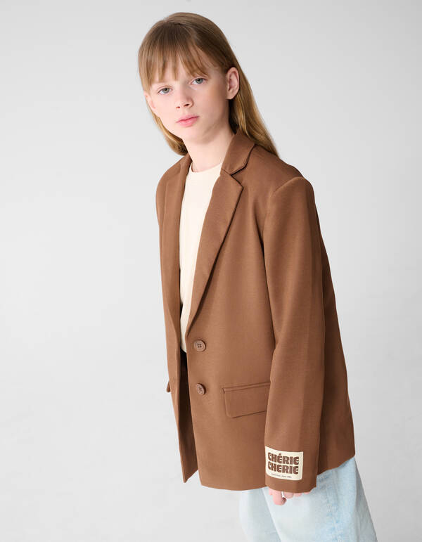 Open Rug Blazer Bruin SHOEBY GIRLS
