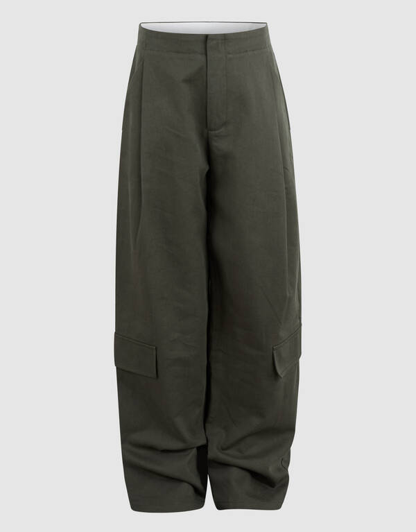 Cargo Barrel Fit Broek Donkergroen SHOEBY GIRLS