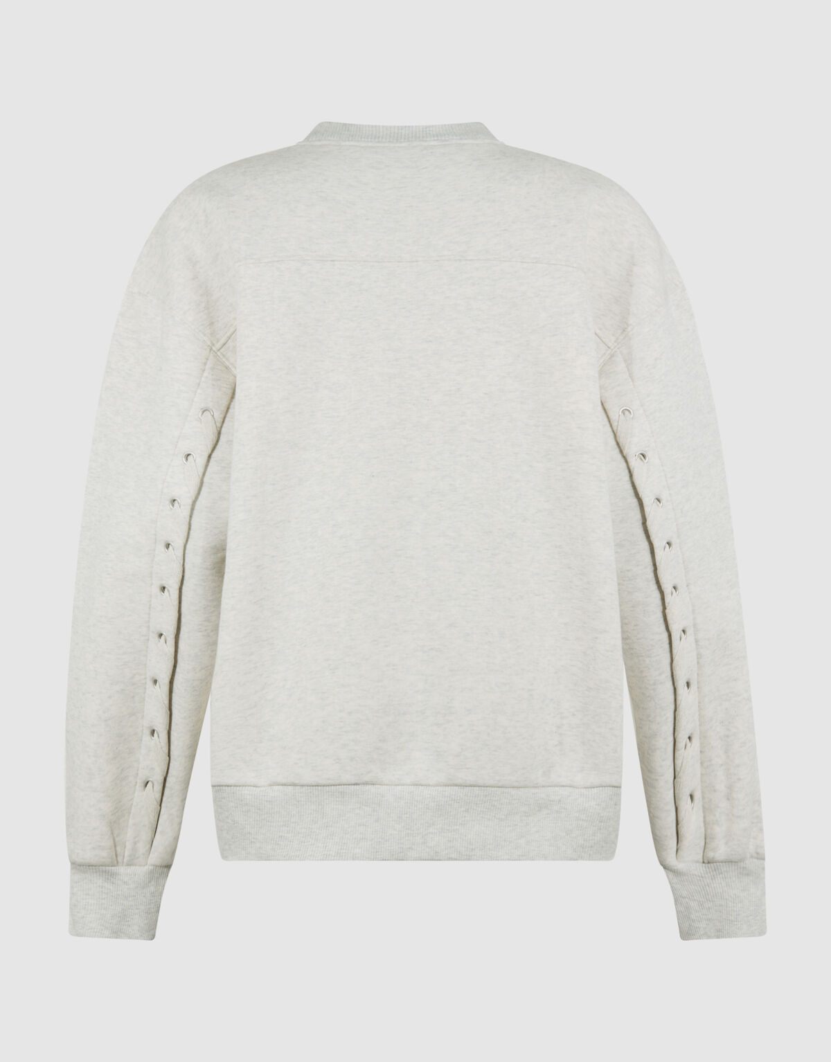 Lace Up Sweater Lichtgrijs SHOEBY WOMEN