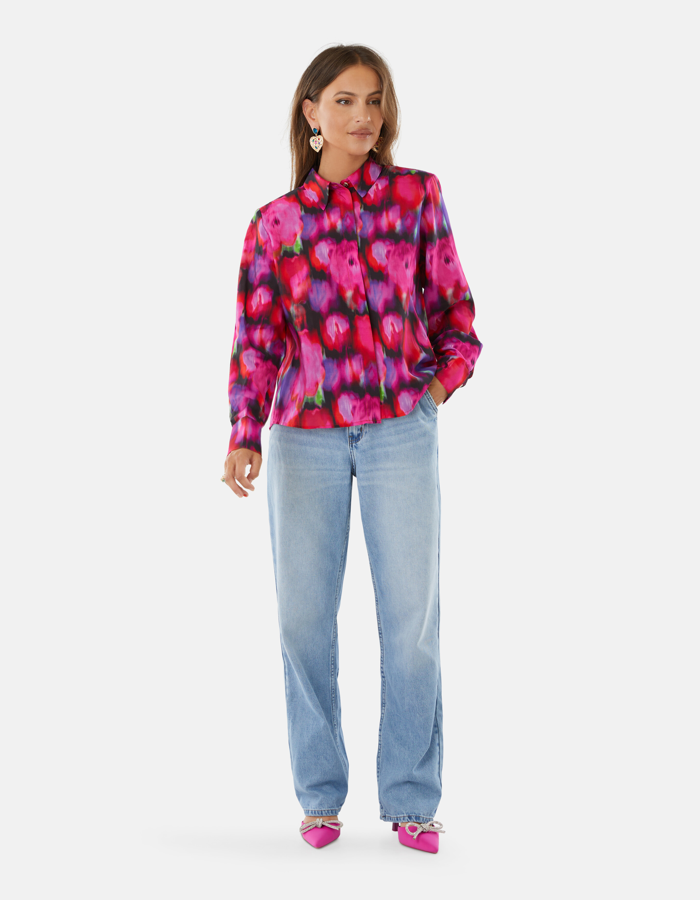 Printed Blouse Roze By Lizzy SHOEBY WOMEN