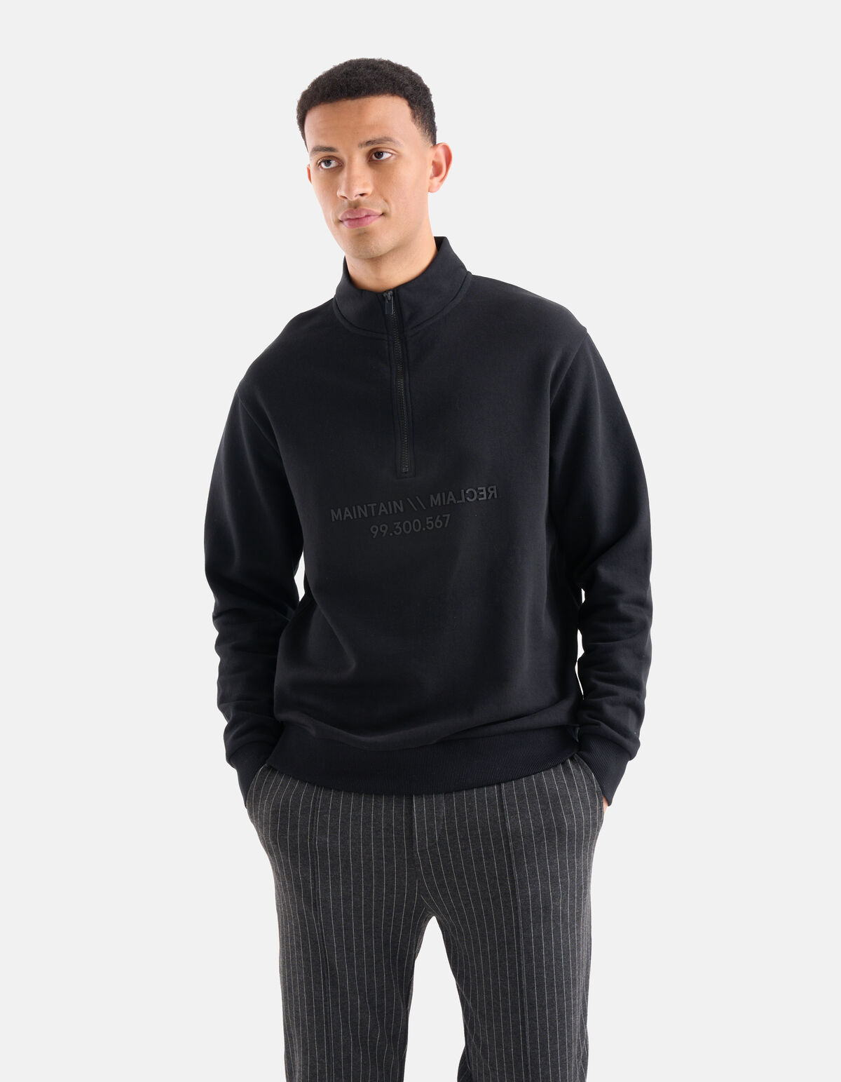 Rits Sweater Zwart SHOEBY MEN
