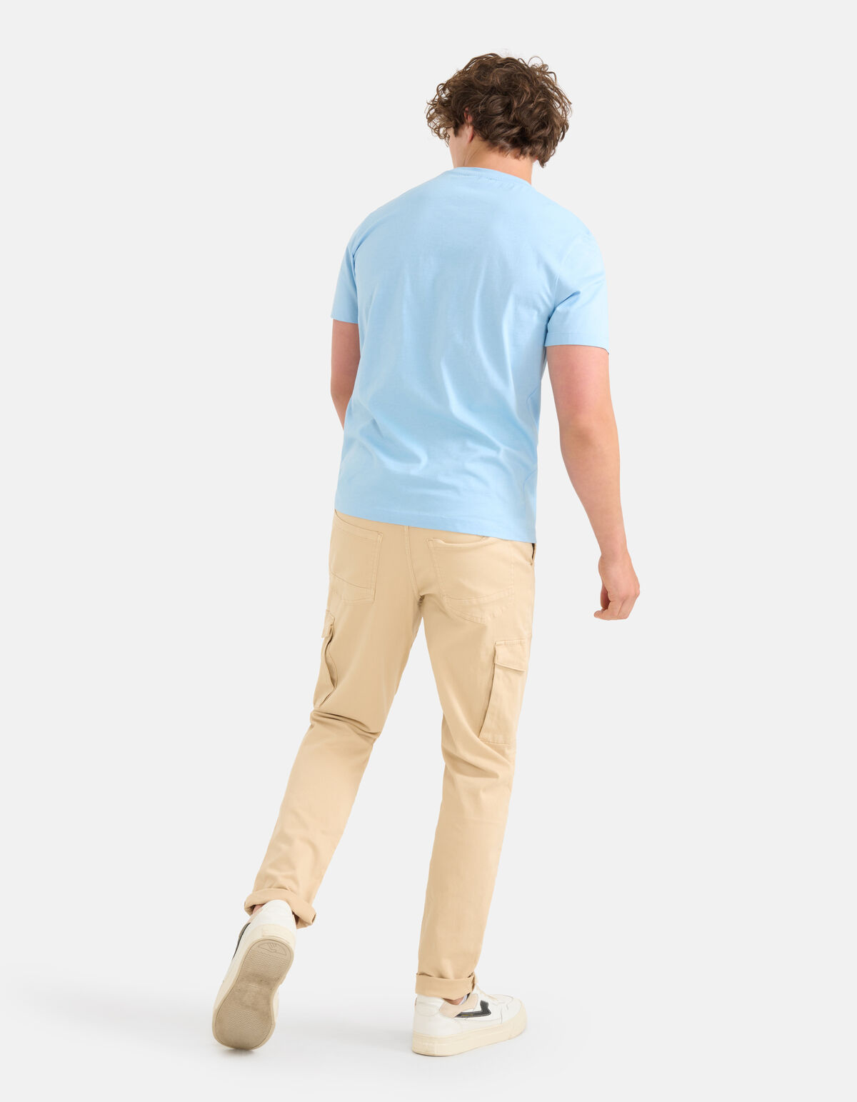 Shoeby Logo T-shirt Lichtblauw SHOEBY MEN