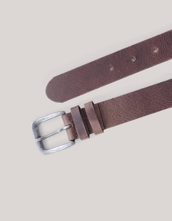 Leren Riem Donkerbruin SHOEBY MEN