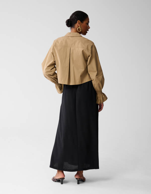 Twist Maxi Rok Zwart SHOEBY WOMEN