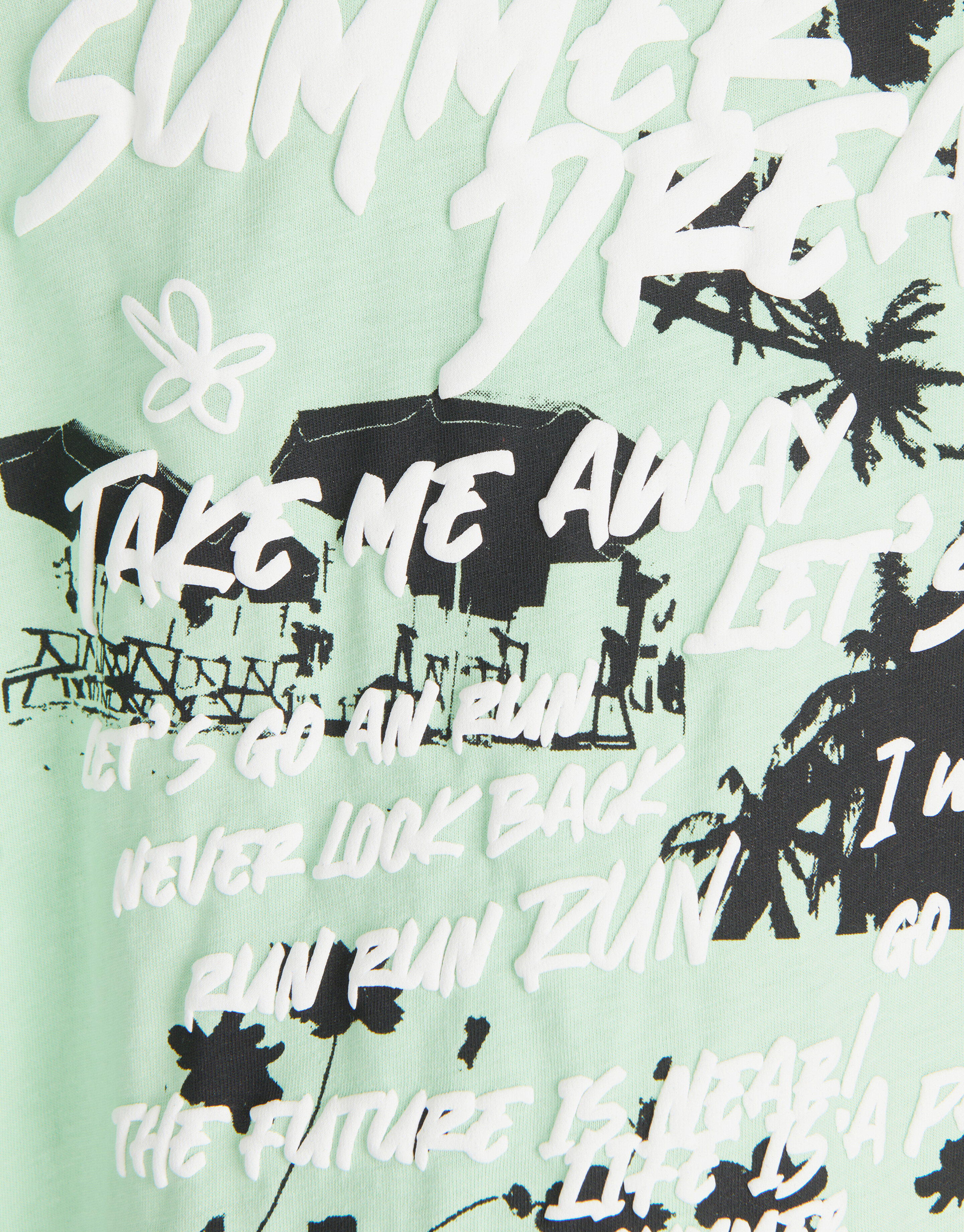 Puff T-shirt Lichtgroen SHOEBY BOYS