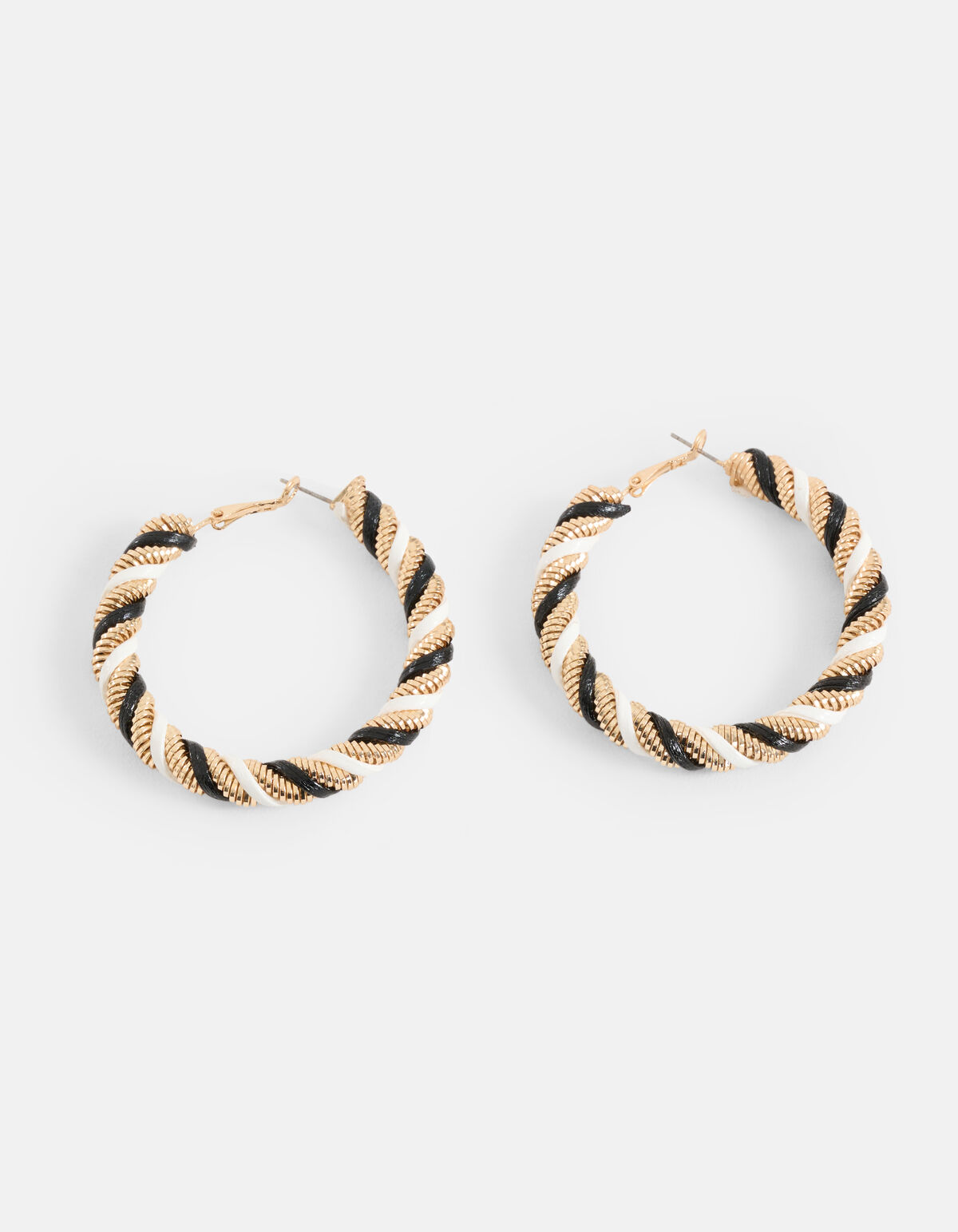 Detail Hoops Zwart/Wit SHOEBY ACCESSOIRES