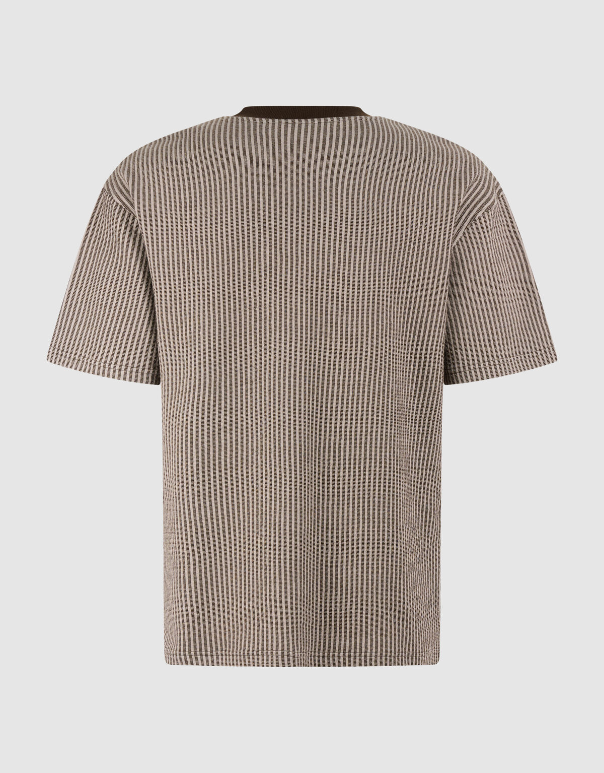 Seersucker T-shirt Bruin SHOEBY MEN