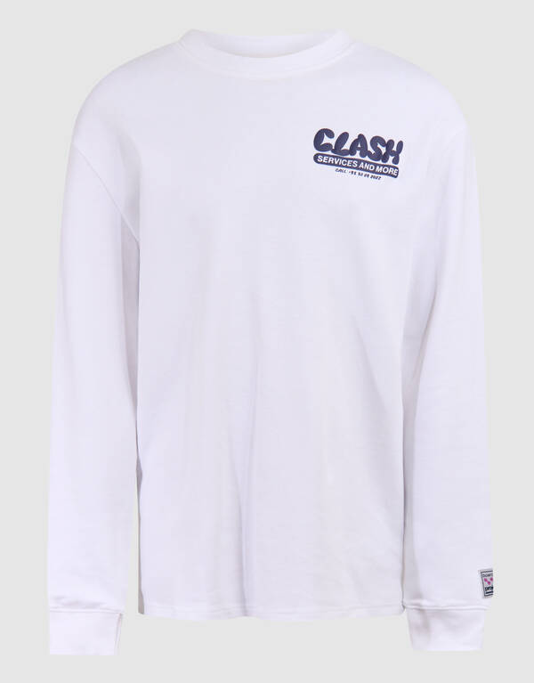 Artwork Longsleeve T-shirt Wit SHOEBY BOYS