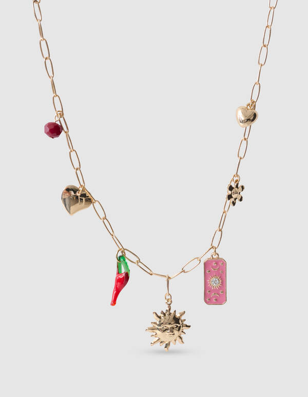 Peper Charm Ketting Goud SHOEBY ACCESSOIRES