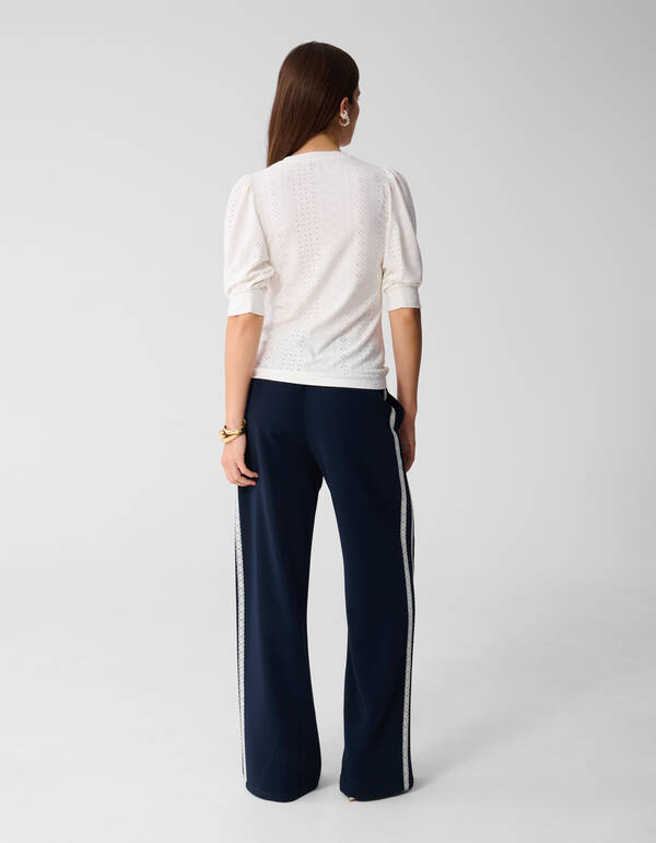 Embroidery Top Gebroken Wit SHOEBY WOMEN