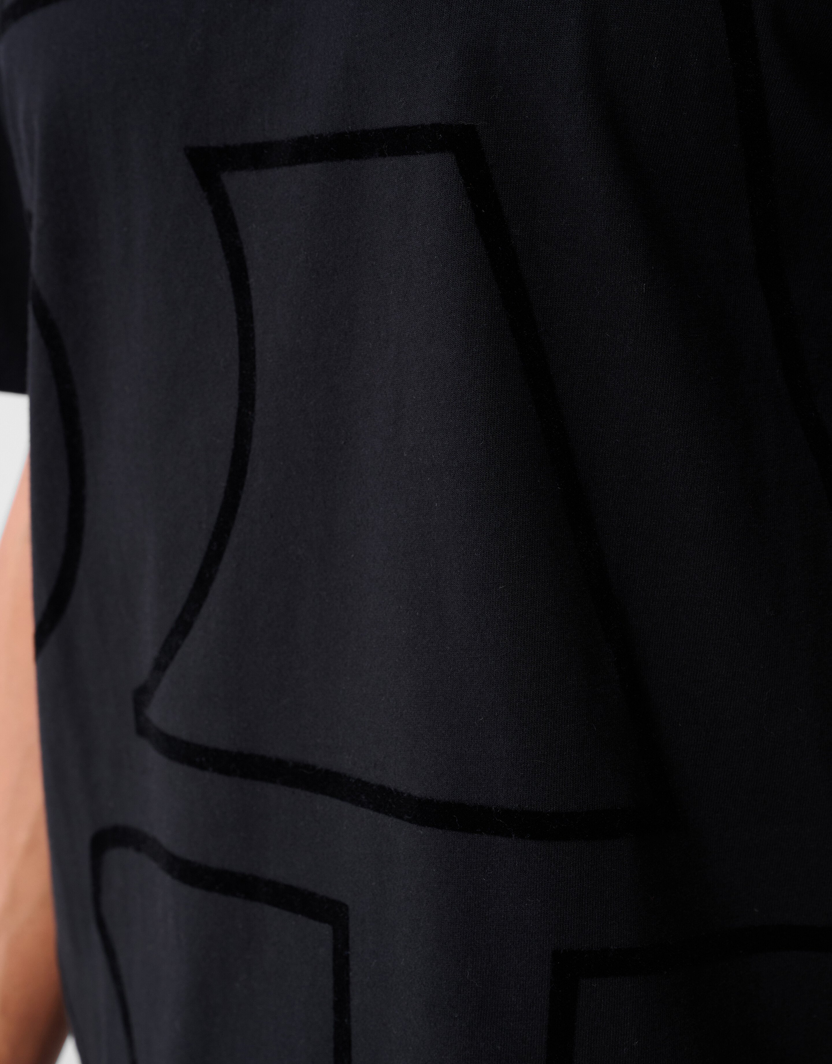 Flock Line Artwork T-shirt Zwart SHOEBY MEN