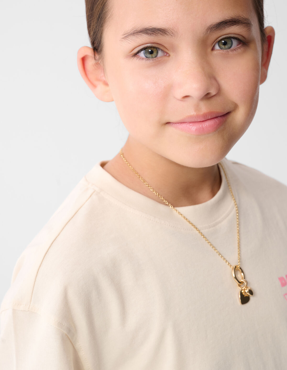 Dare To Wander Artwork T-shirt Gebroken Wit SHOEBY GIRLS