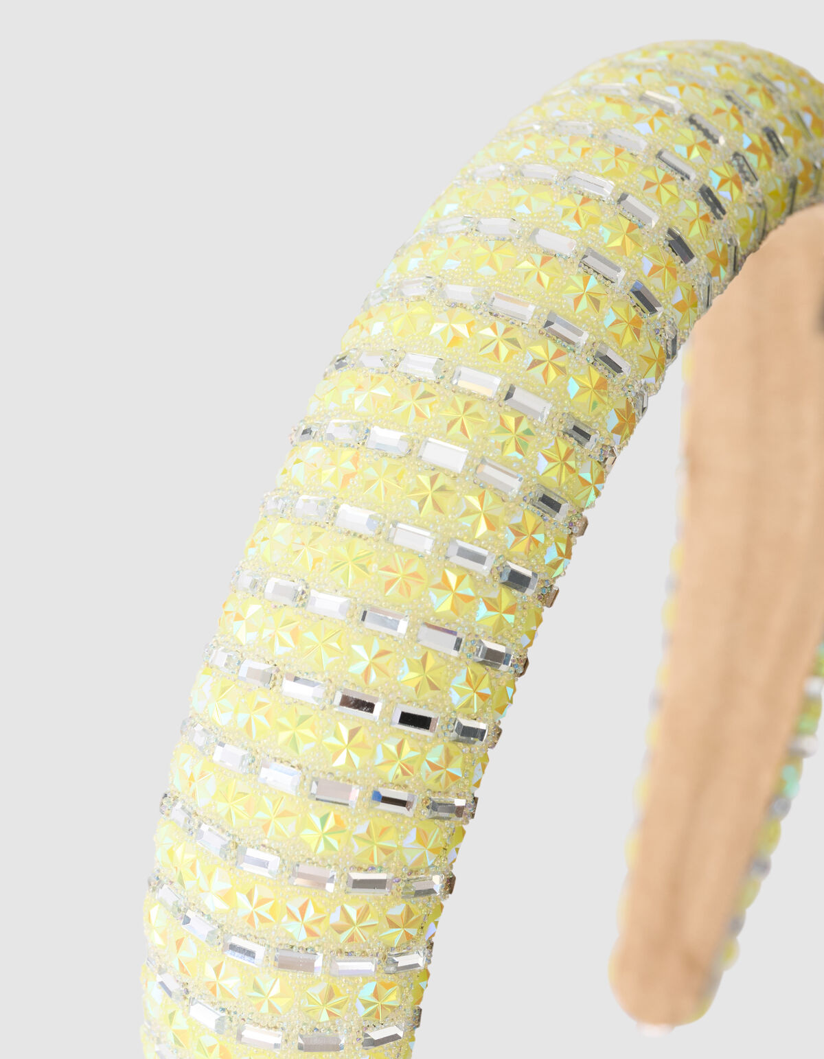 Strass Mirror Haarband Lichtgeel SHOEBY ACCESSOIRES
