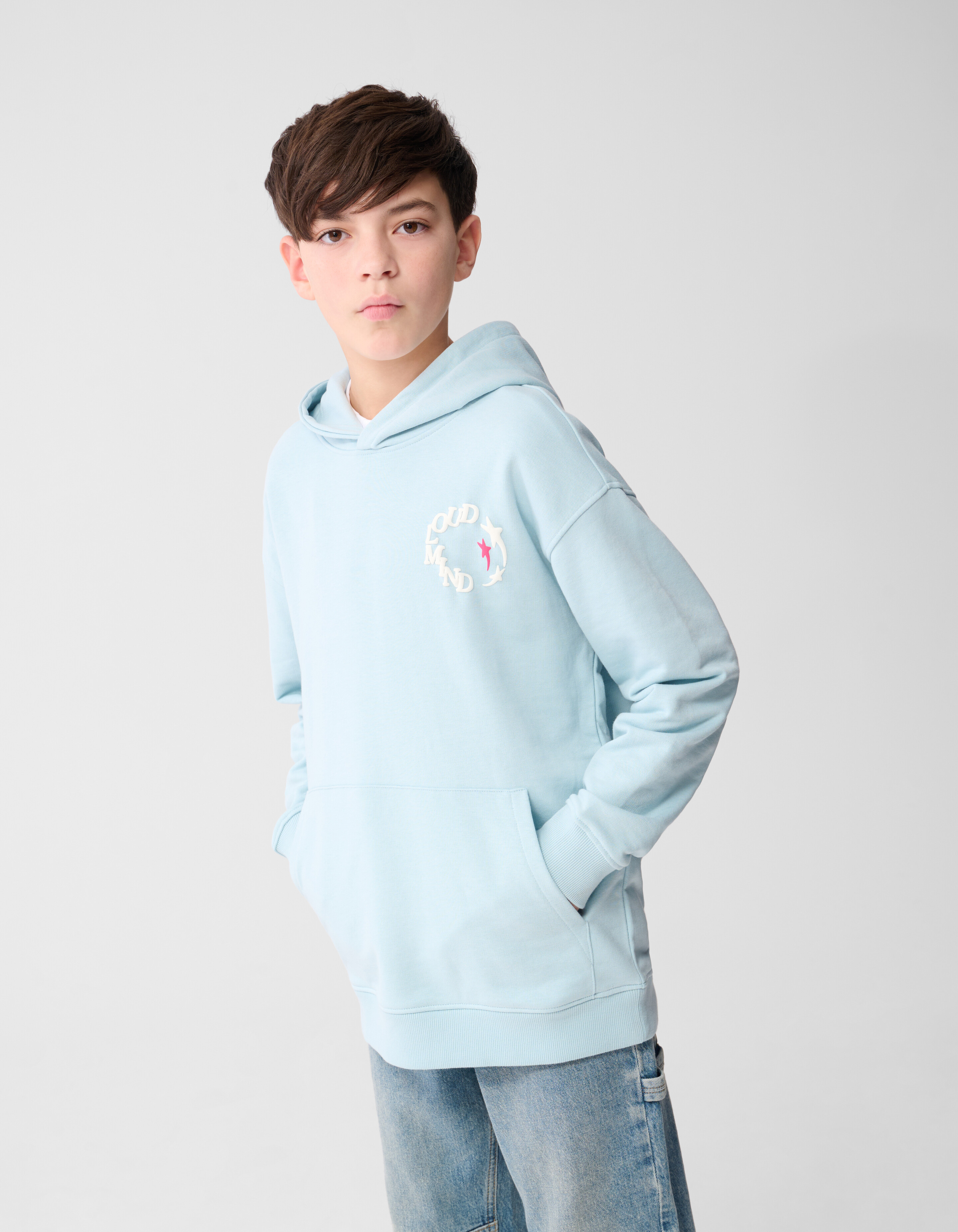 Cloud Artwork Hoodie Lichtblauw SHOEBY BOYS