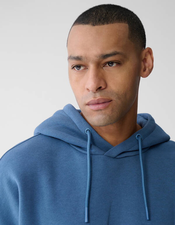 Label Sweat Hoodie Blauw SHOEBY MEN