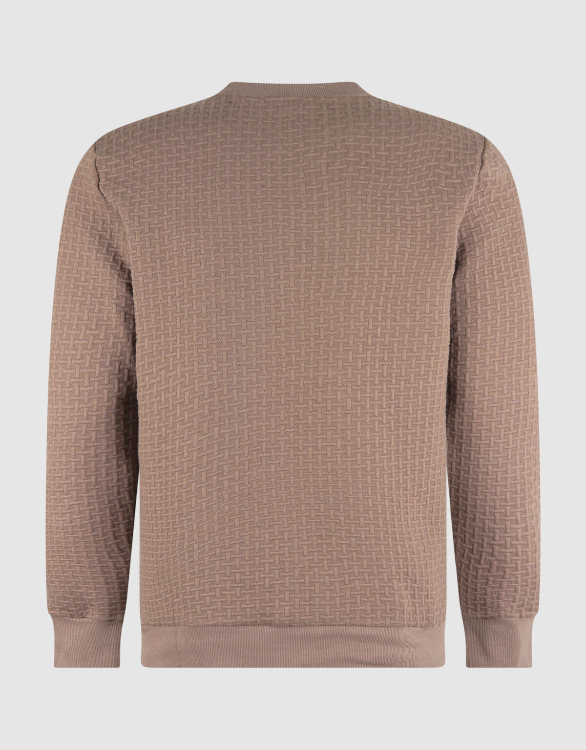 Structuur Sweater Lichtbruin SHOEBY MEN
