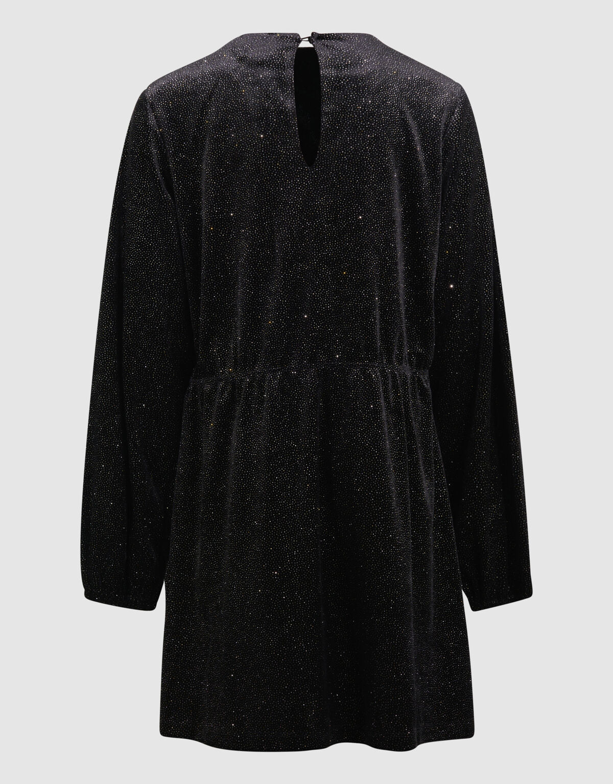 Velvet Strik Mini Jurk Zwart SHOEBY GIRLS