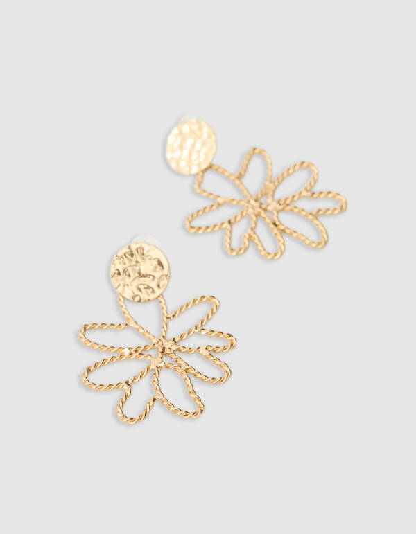 Big Flower Oorbellen Goud SHOEBY ACCESSOIRES