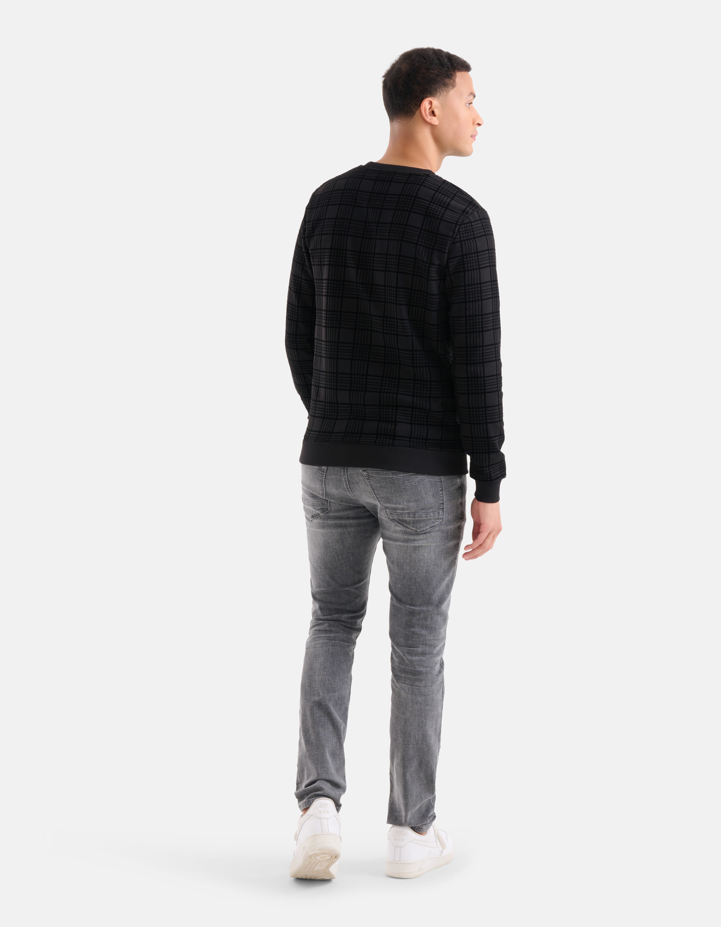 Velvet Ruiten Sweater Zwart SHOEBY MEN