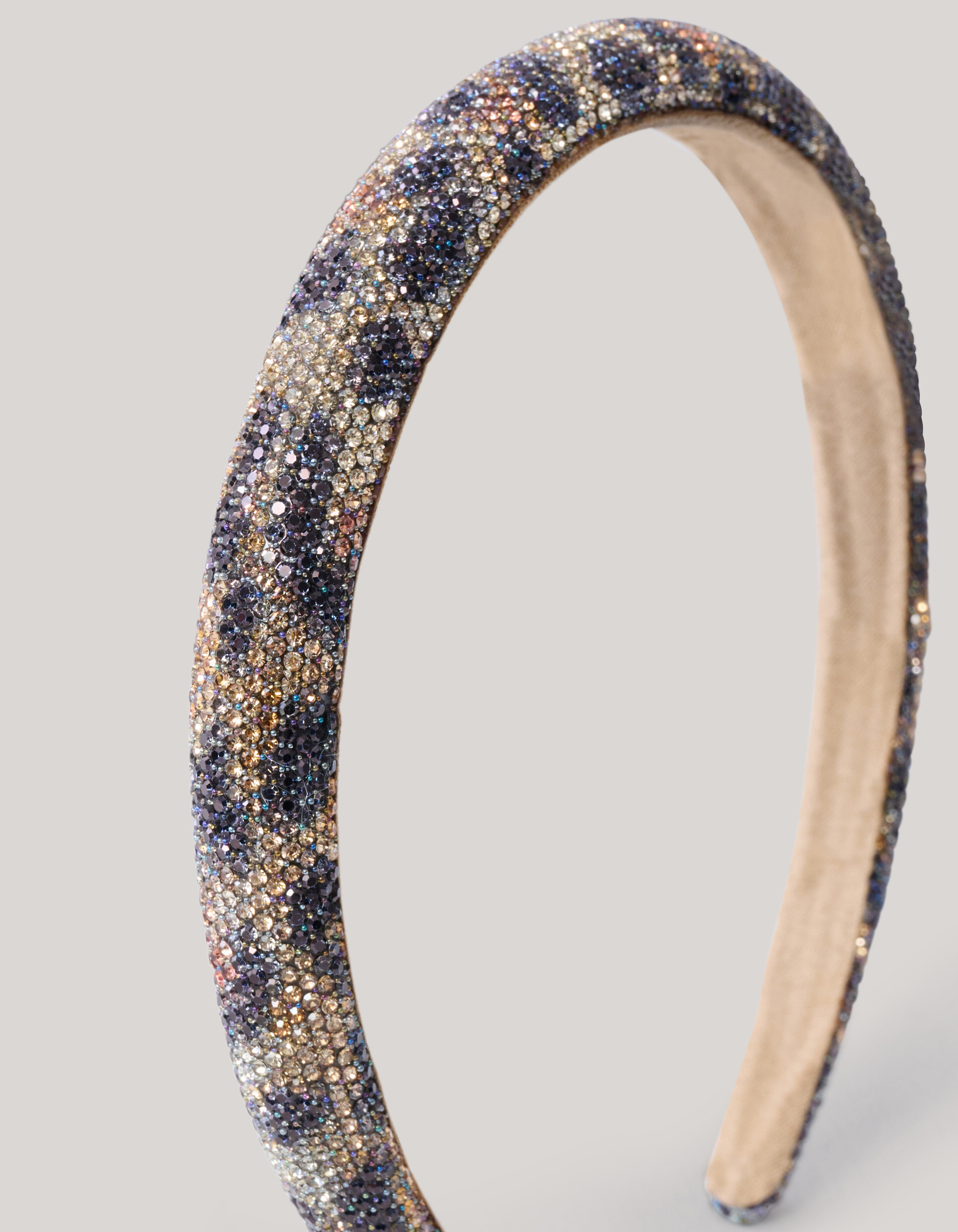 Strass Leopard Haarband Bruin SHOEBY ACCESSOIRES