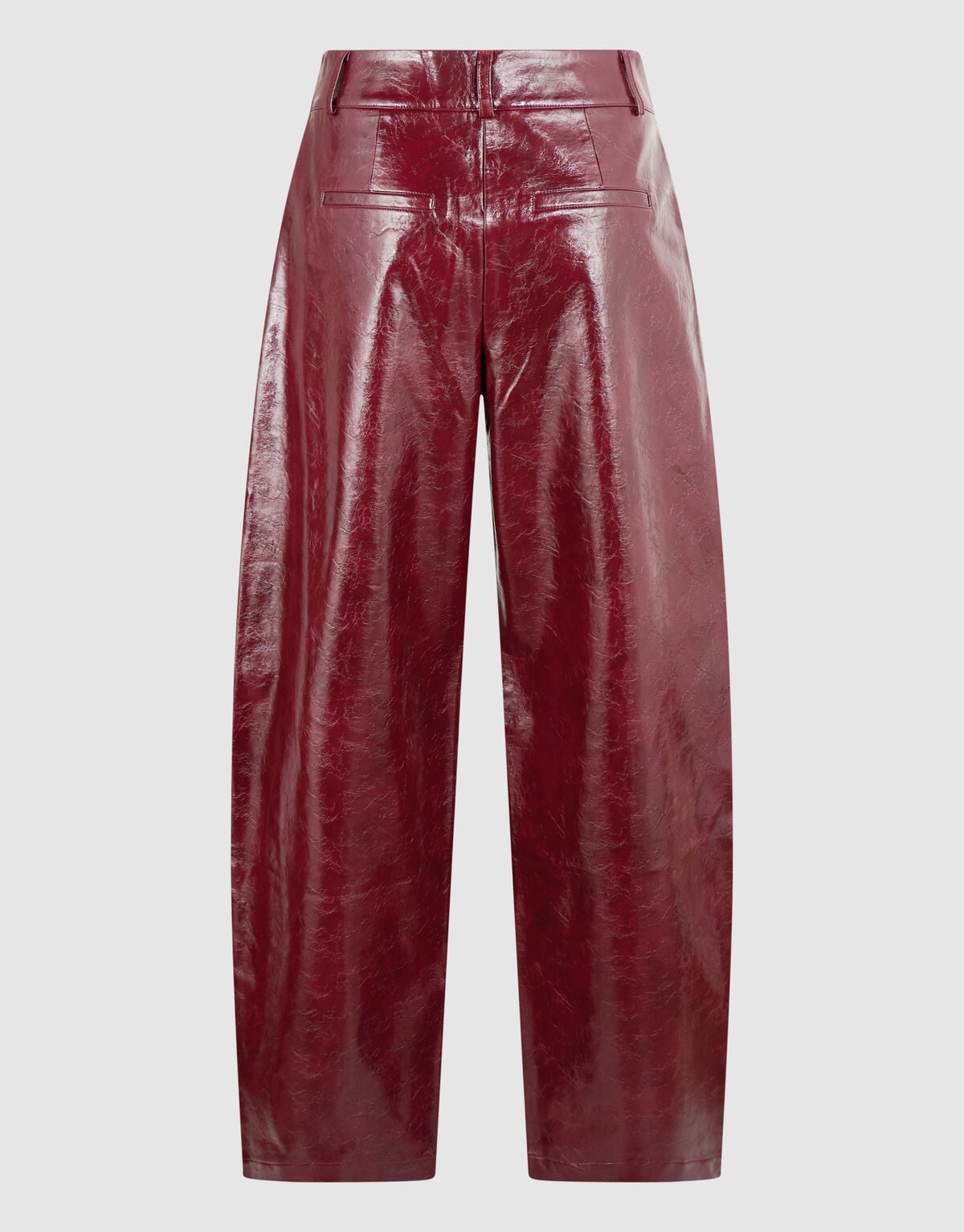 Pu Barrel Fit Broek Rood SHOEBY WOMEN