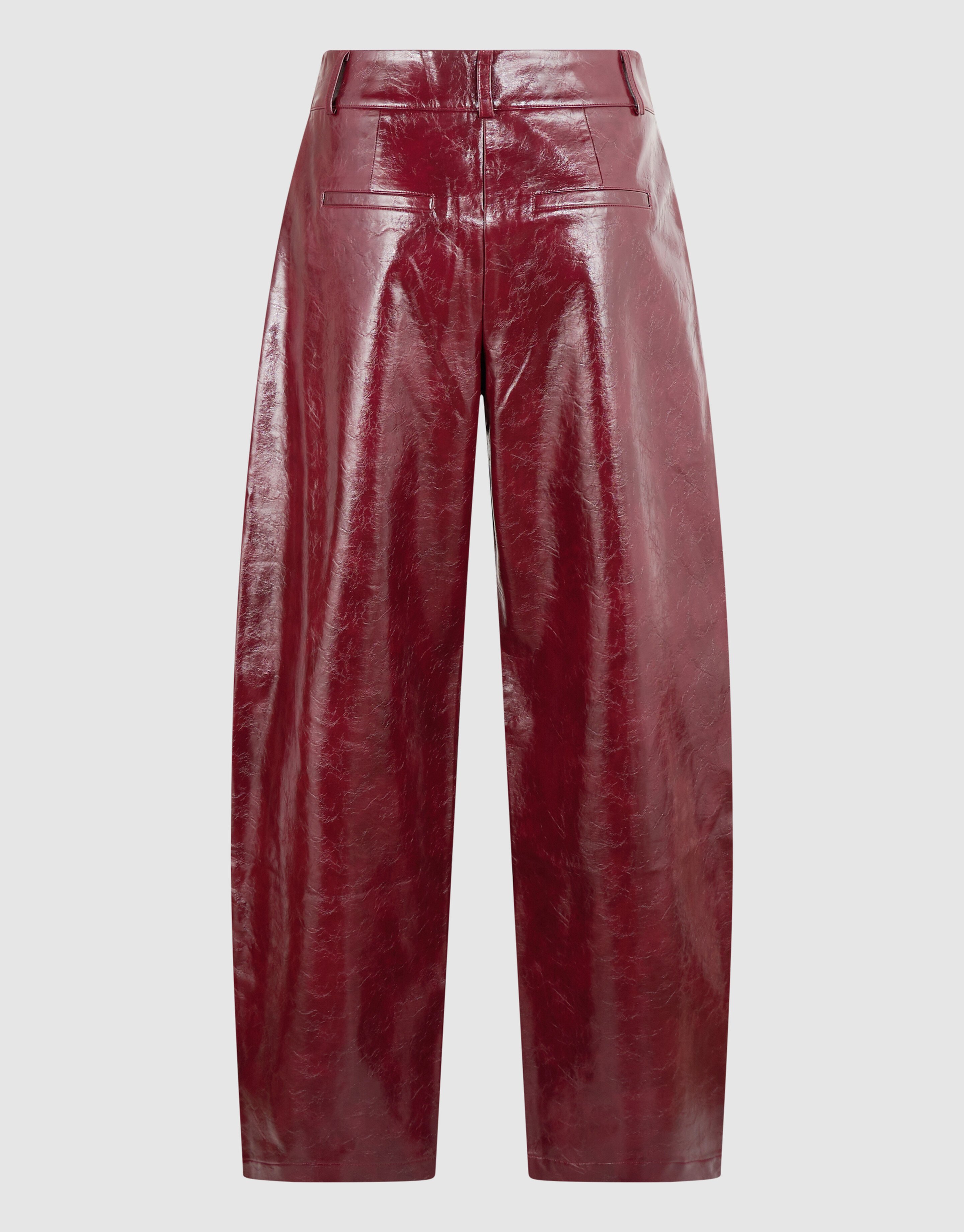 Pu Barrel Fit Broek Rood SHOEBY WOMEN