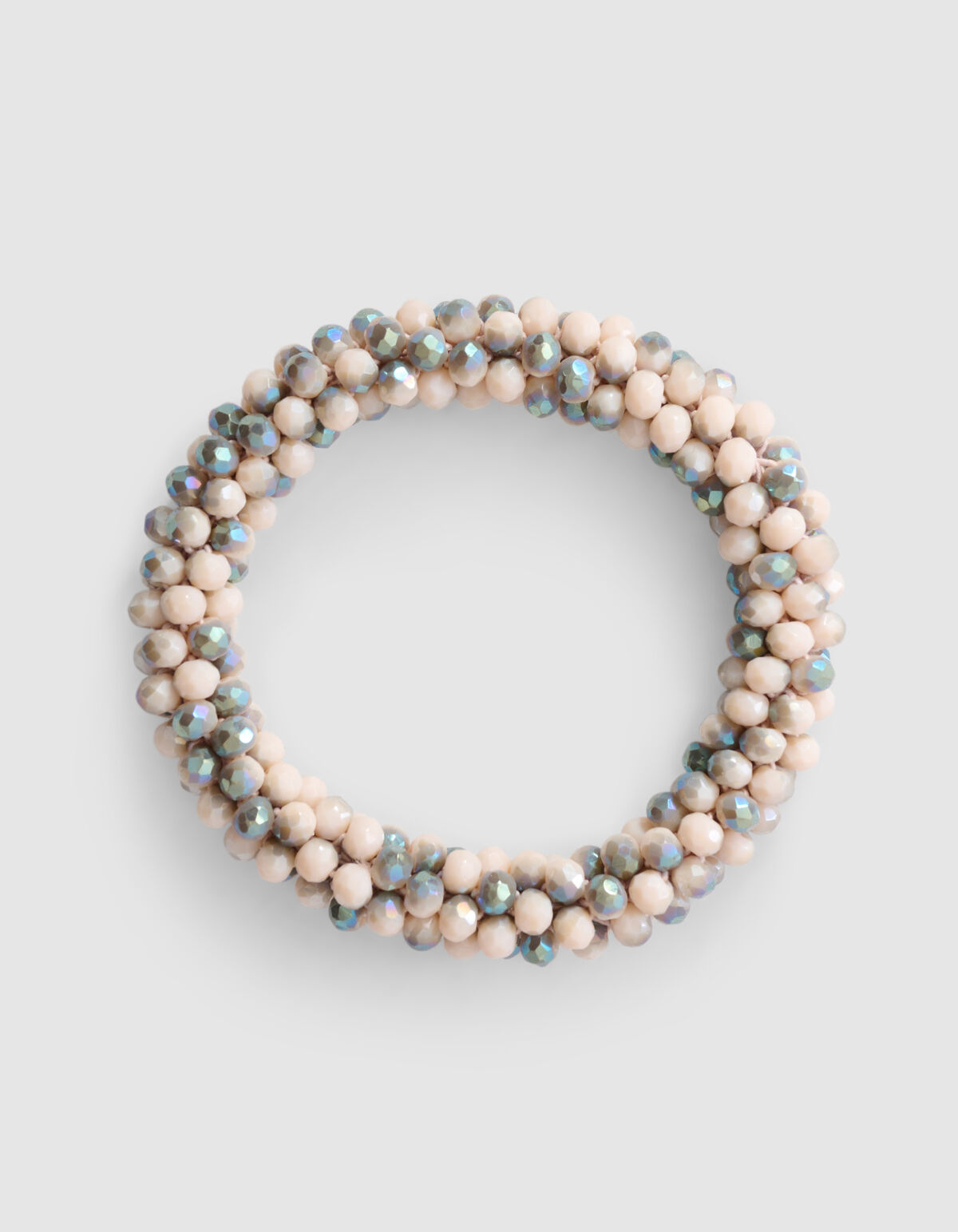 Beaded Haarelastiek Lichtgrijs SHOEBY ACCESSOIRES