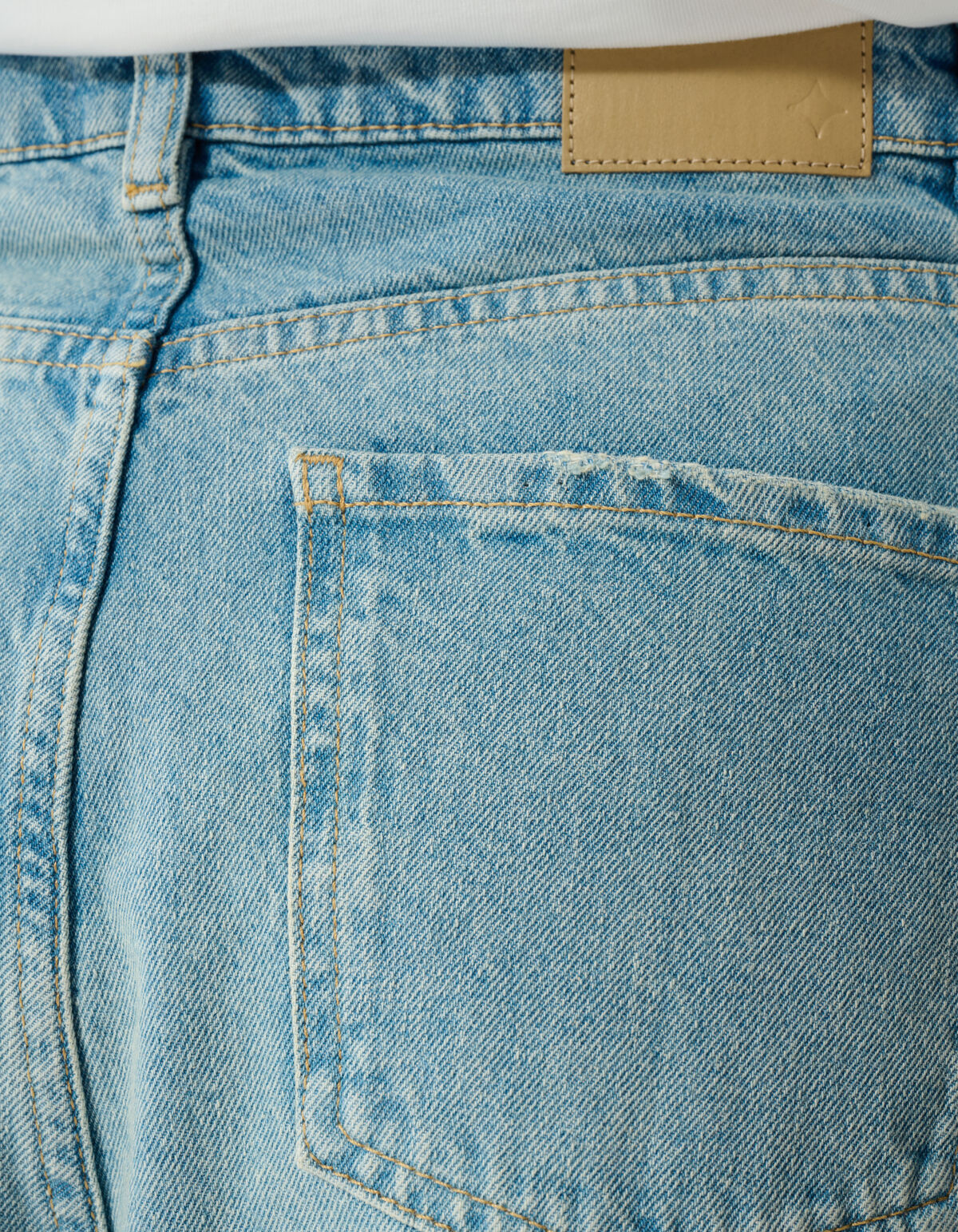 Folded Baggy Fit Jeans Mediumstone SHOEBY WOMEN