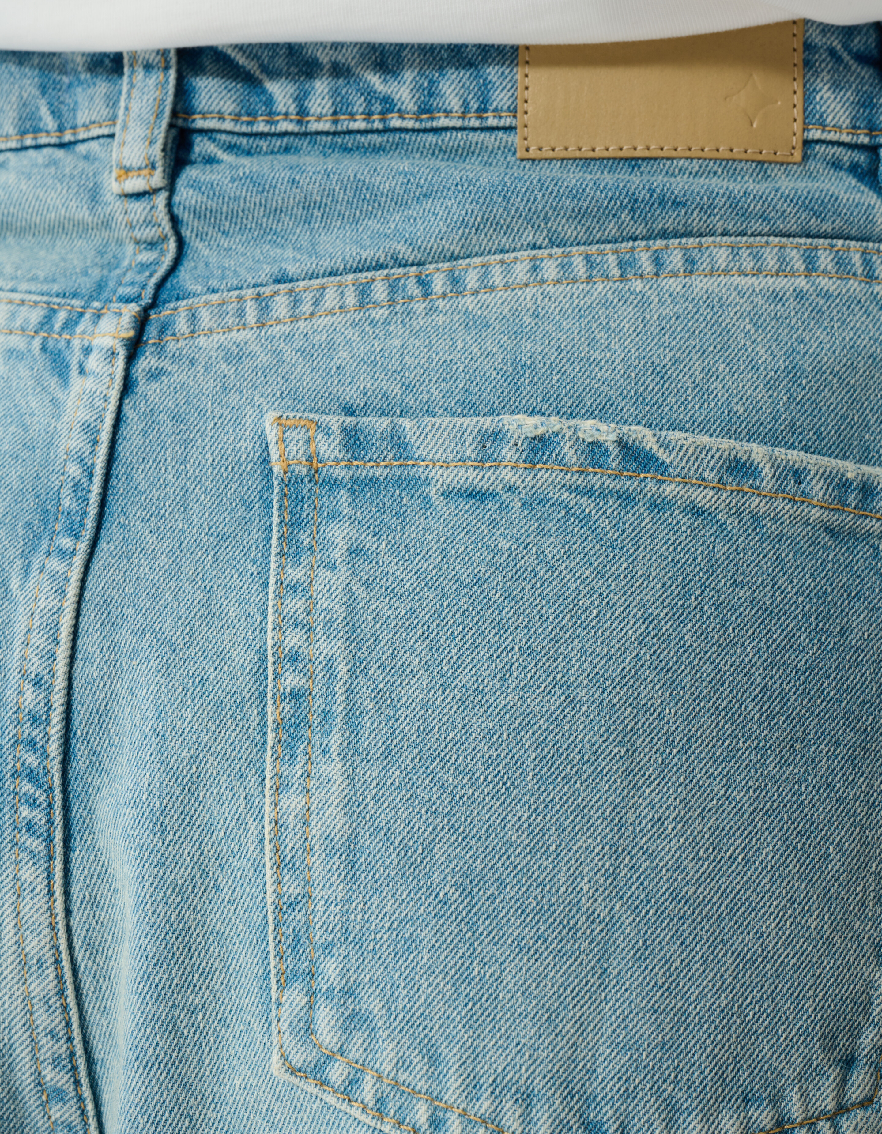 Folded Baggy Fit Jeans Mediumstone SHOEBY WOMEN