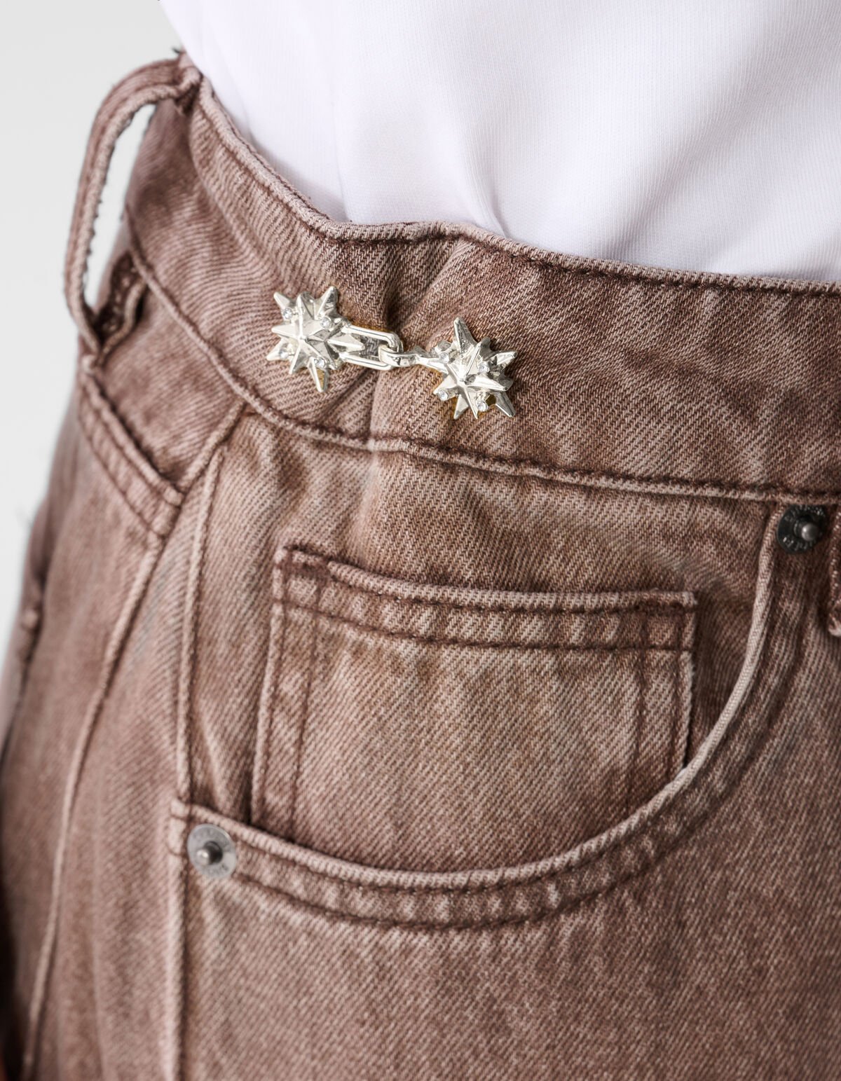 Ster Jeans Pins Zilver SHOEBY ACCESSOIRES