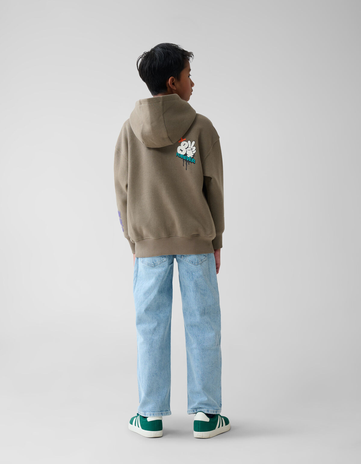 Artwork Hoodie Groen SHOEBY BOYS