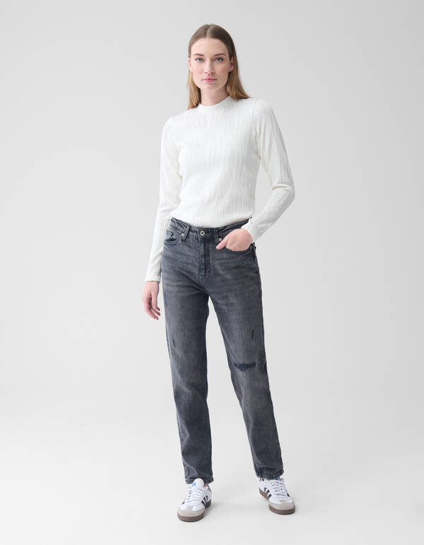 Tapered Fit Jeans Donkergrijs L29 SHOEBY WOMEN