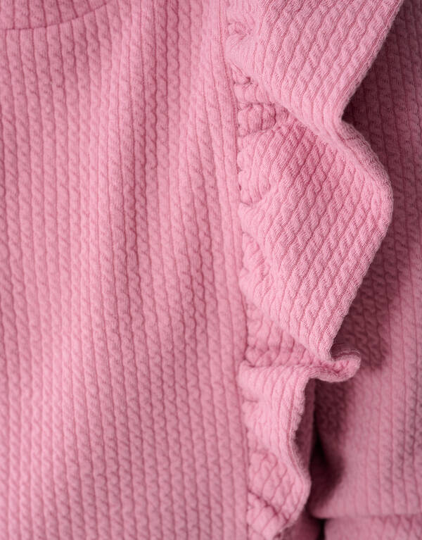 Structuur Ruffle Top Roze SHOEBY GIRLS
