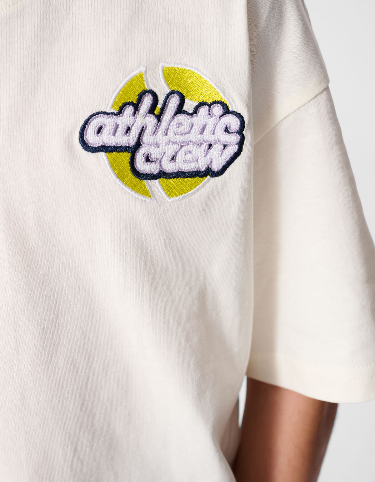 Athletic Artwork T-shirt Gebroken Wit SHOEBY BOYS