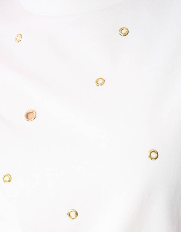 Oversized Eyelet T-shirt Wit SHOEBY WOMEN