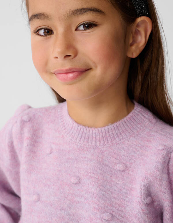 Dotted Knit Trui Paars SHOEBY GIRLS