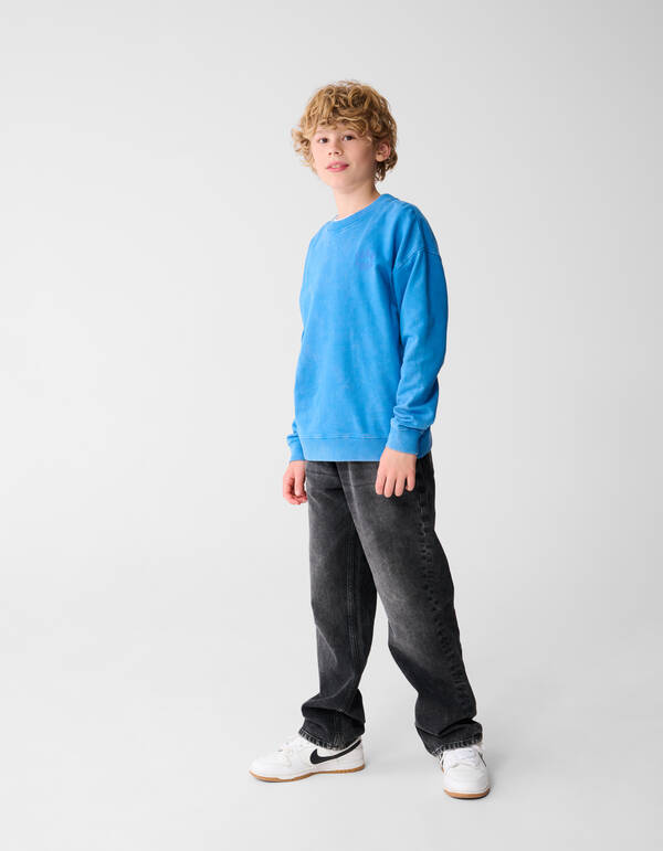 Fear None Artwork Sweater Blauw SHOEBY BOYS