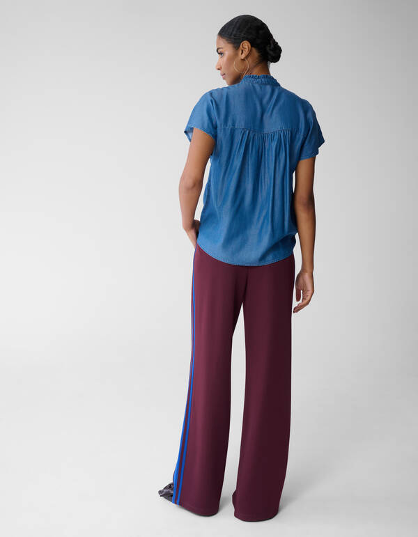 Button Top Blauw SHOEBY WOMEN