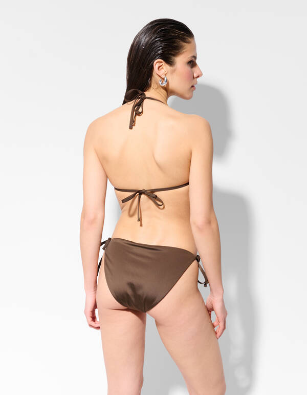 Studs Bikini Top Donkerbruin SHOEBY ACCESSOIRES