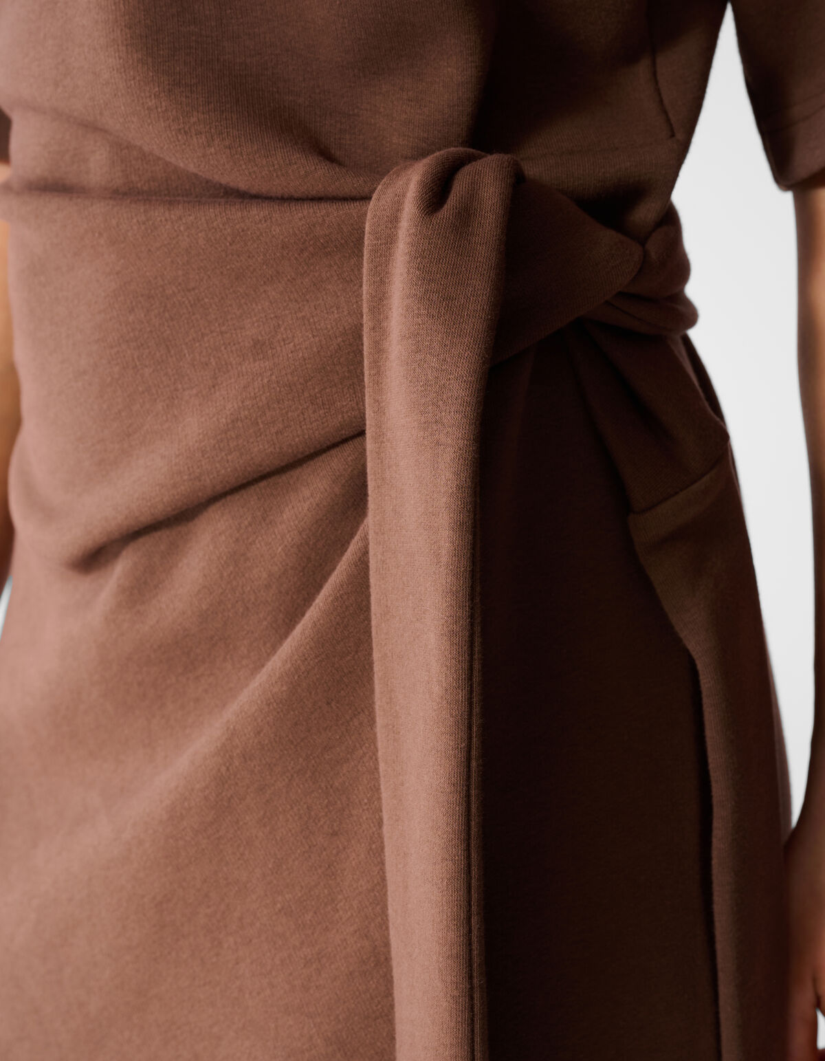 Sweat Maxi Jurk Bruin SHOEBY WOMEN