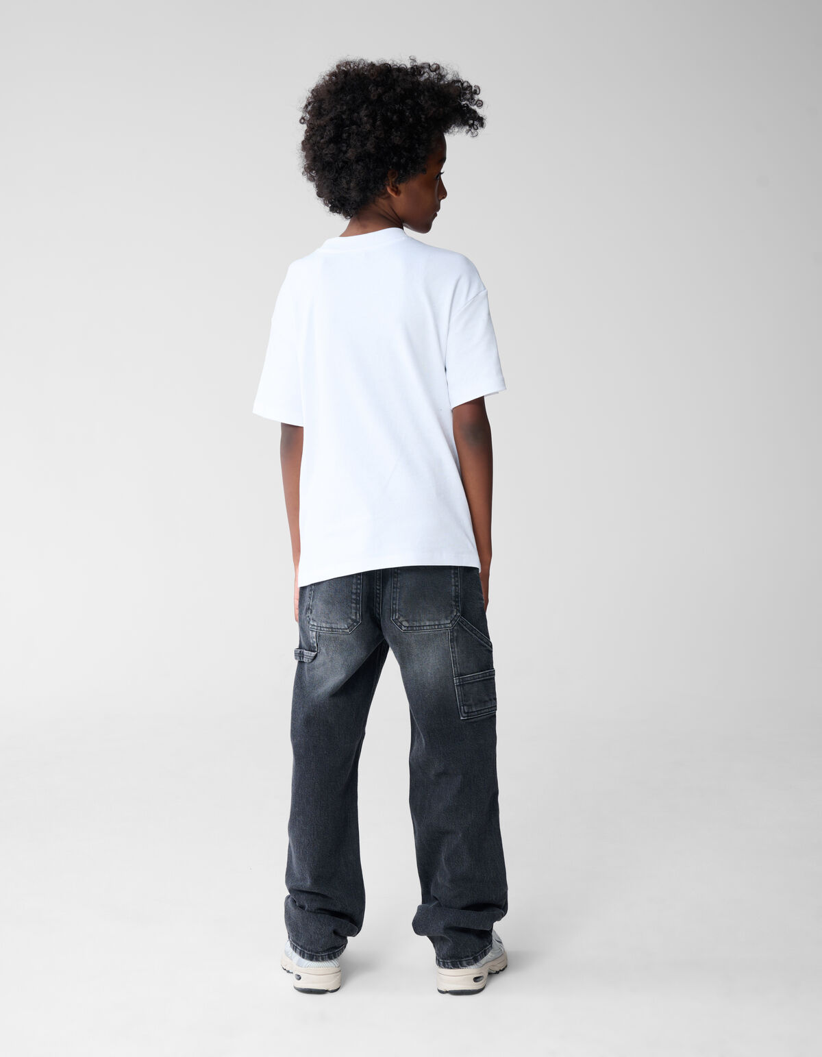 Straight Fit Jeans Donkergrijs SHOEBY BOYS