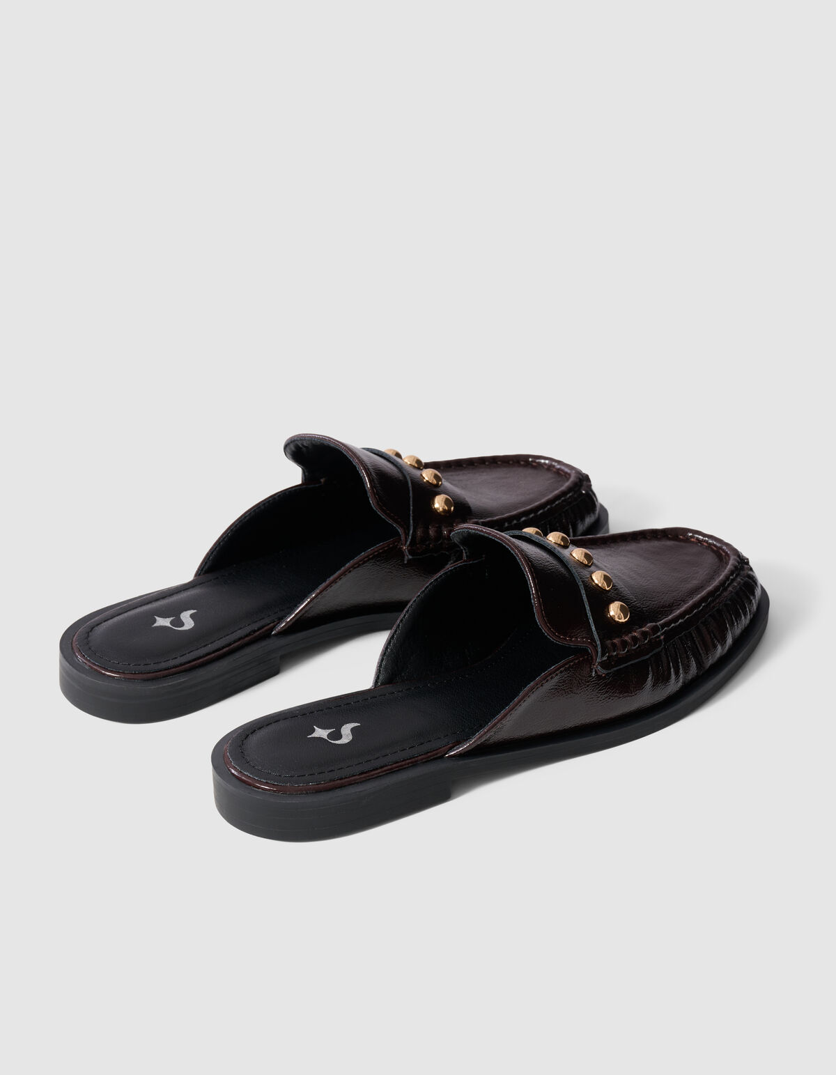 Studded Loafer Donkerrood SHOEBY SHOES