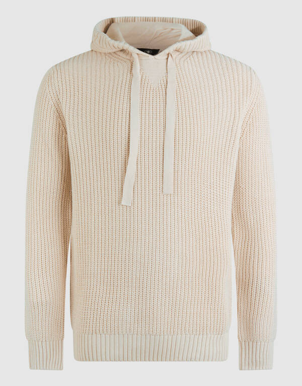 Knit Hoodie Gebroken Wit SHOEBY MEN