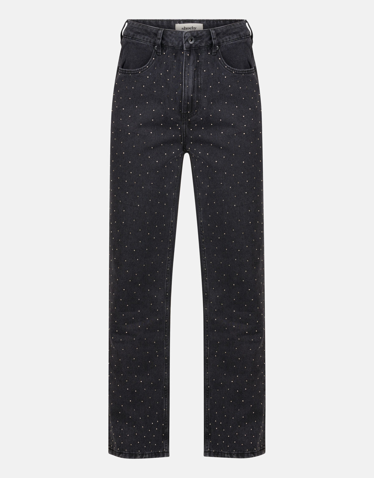 Strass Washed Black Denim Jeans SHOEBY WOMEN