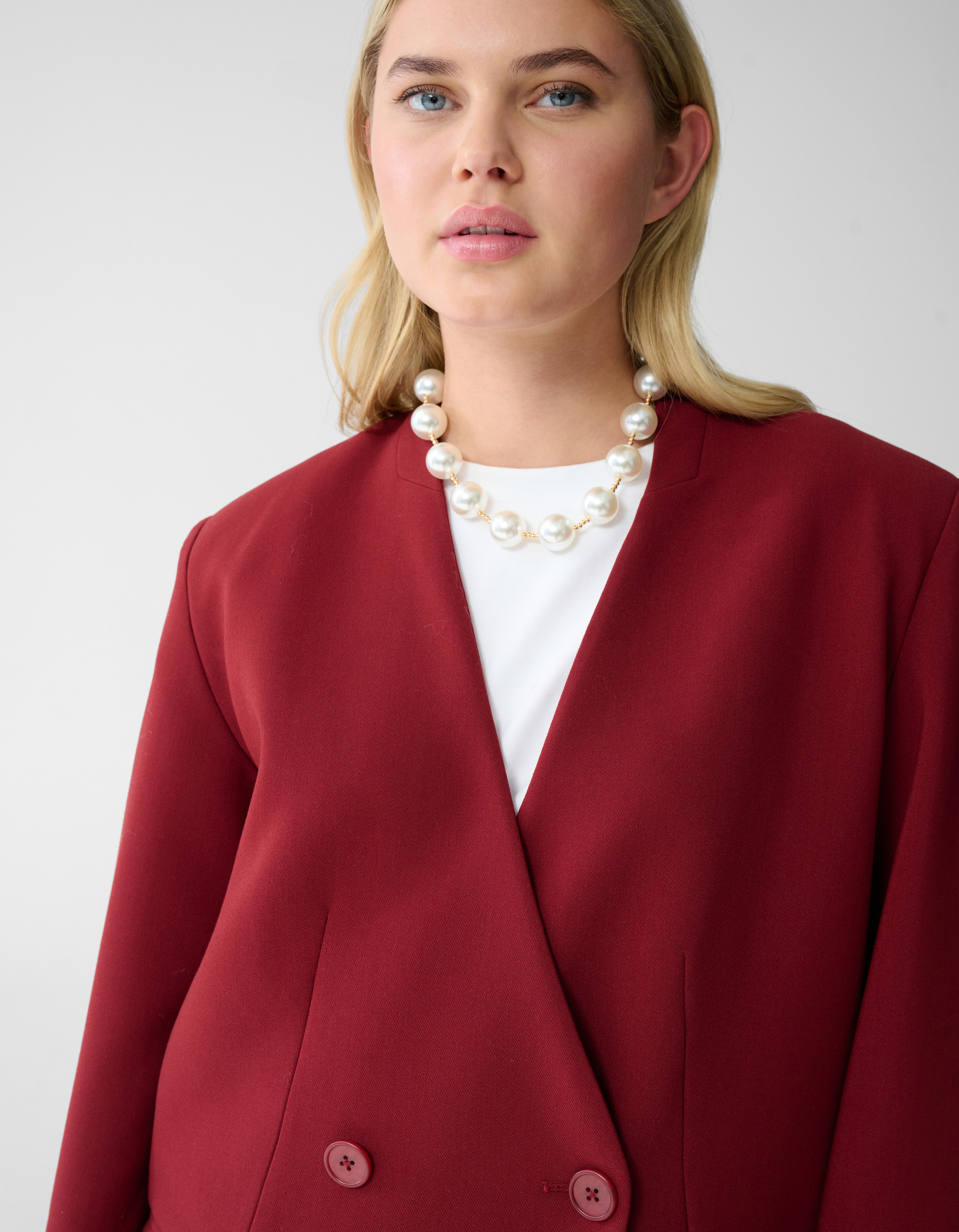 Oversized Blazer Donkerrood SHOEBY WOMEN
