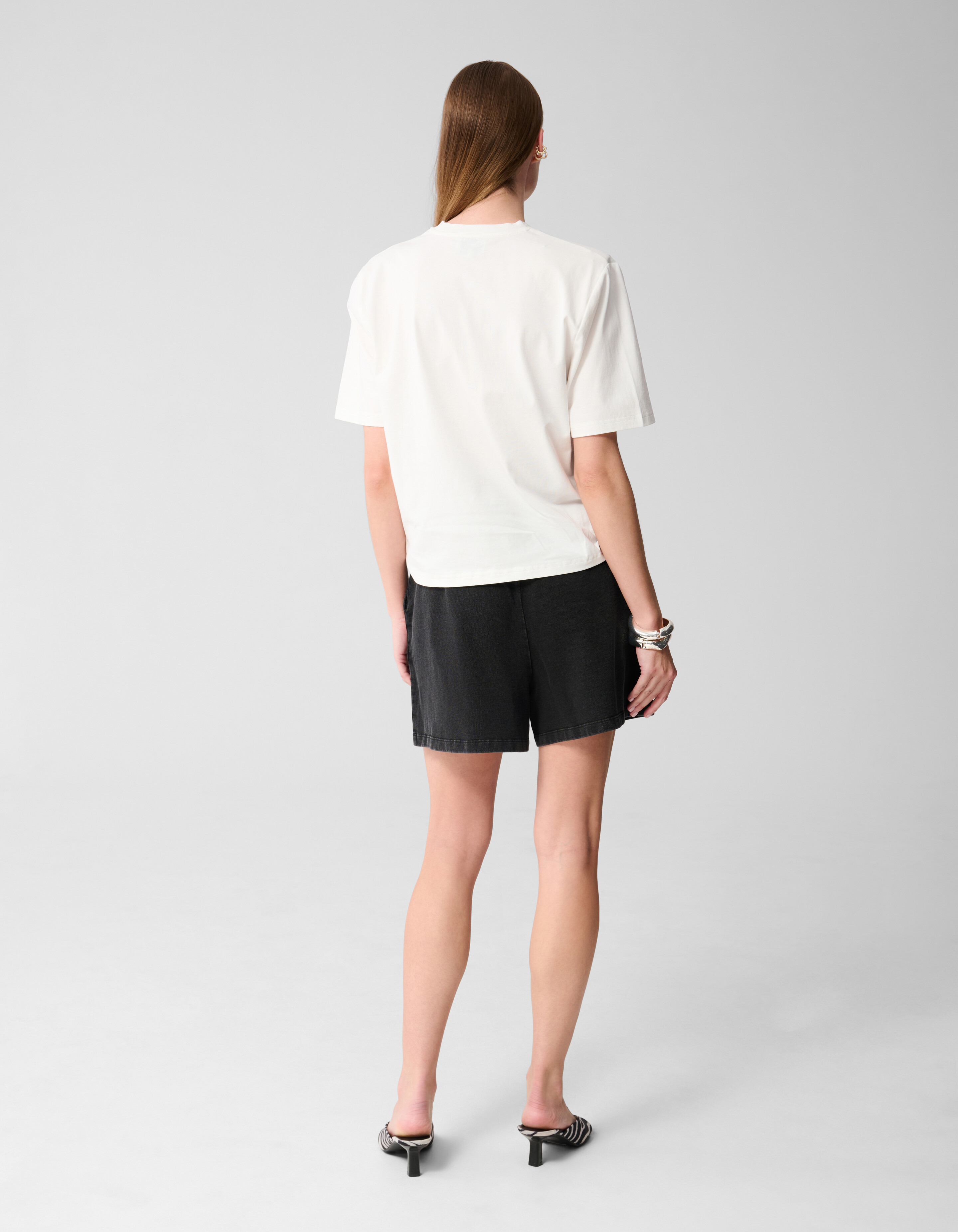 Padded T-shirt Wit SHOEBY WOMEN