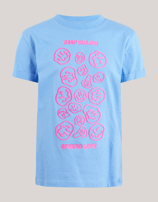 Artwork T-shirt Blauw SHOEBY GIRLS