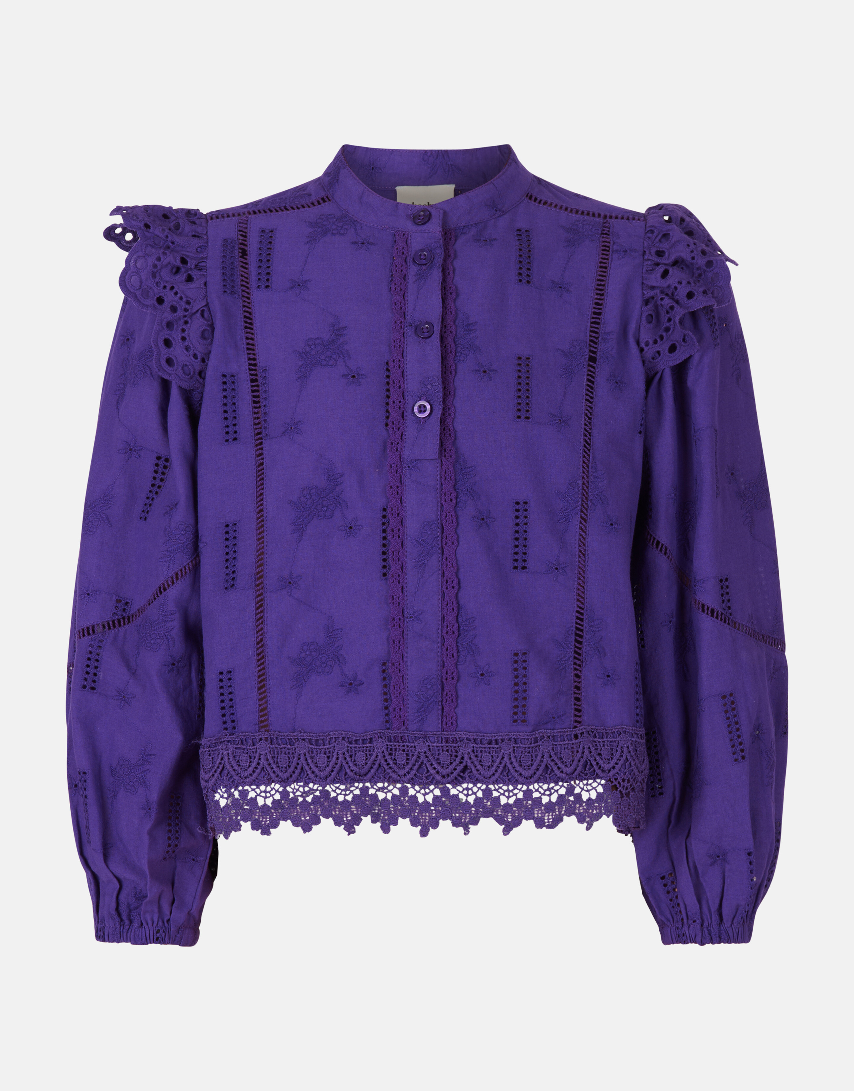 Kanten Blouse Paars SHOEBY GIRLS